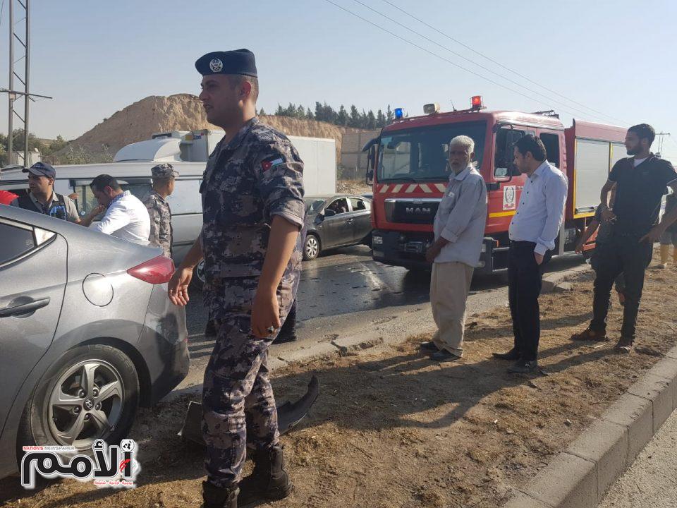 اغلاق اتوستراد عمان الزرقاء اثر حادث سير