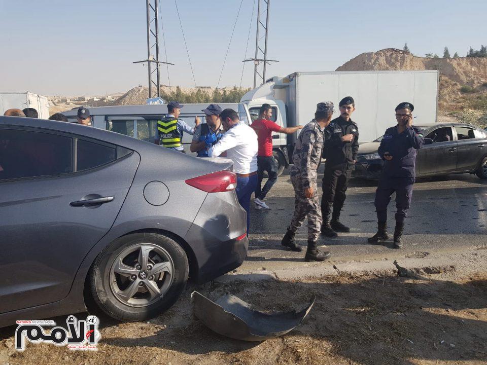 اغلاق اتوستراد عمان الزرقاء اثر حادث سير