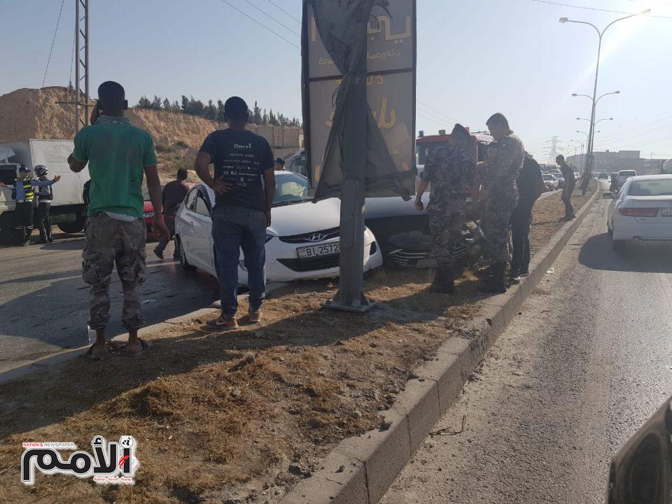 اغلاق اتوستراد عمان الزرقاء اثر حادث سير