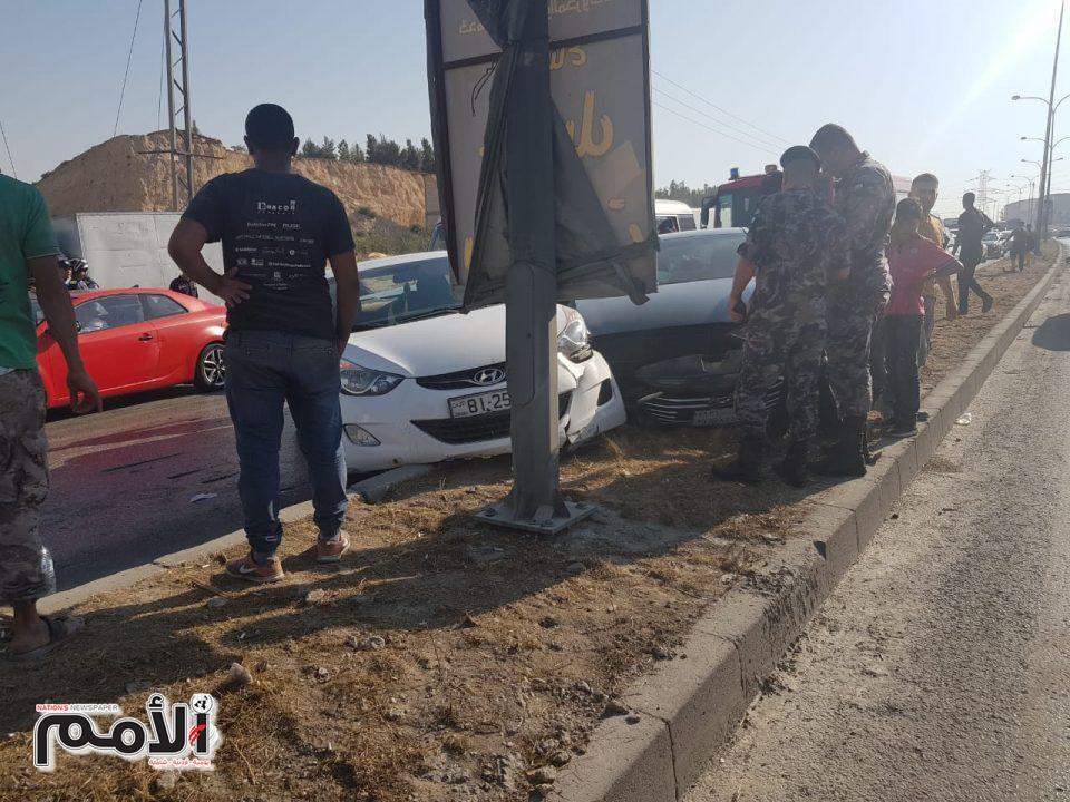 اغلاق اتوستراد عمان الزرقاء اثر حادث سير