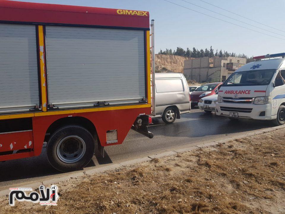 اغلاق اتوستراد عمان الزرقاء اثر حادث سير