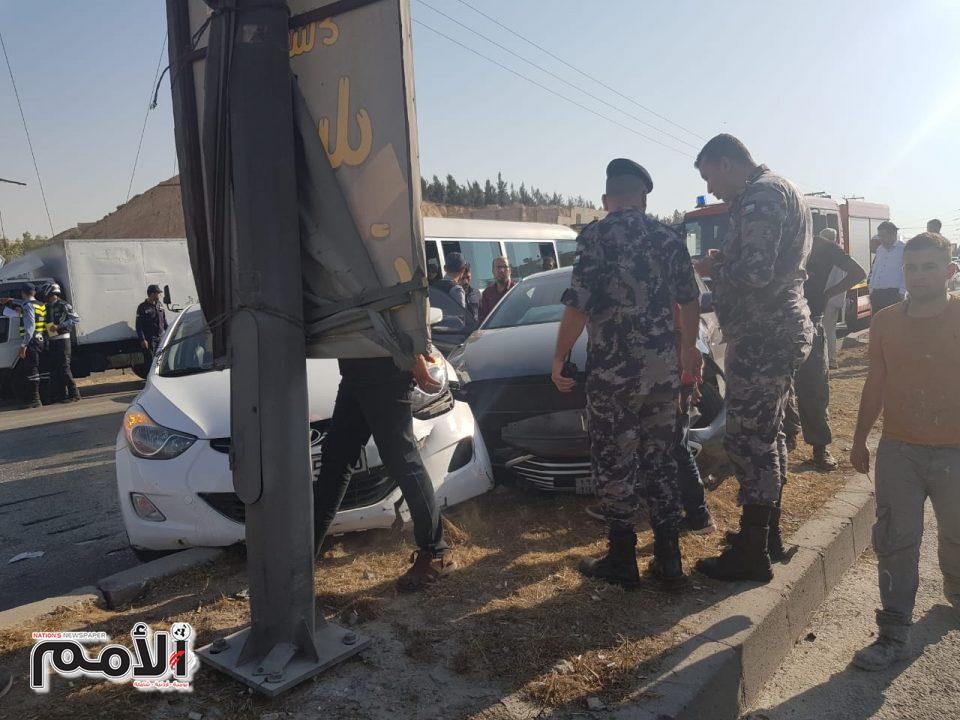 اغلاق اتوستراد عمان الزرقاء اثر حادث سير