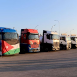 الجيش يرسل 51 شاحنة مساعدات إنسانية إلى غزة