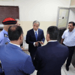 حسان يزور معبر حدود الدرة وميناء العقبة الجديد