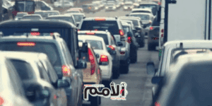 ازدحام مروري في شارع الأردن بعد حادث تصادم بين مركبتين