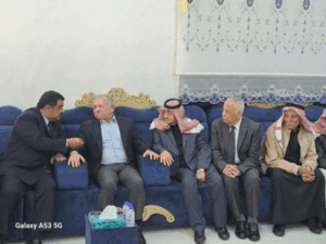 الملك يعزي بوفاة الشيخ جمال حديثة الخريشا